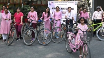PINK SUNDAY ON CYCLES as a part of International Women's Day-2025