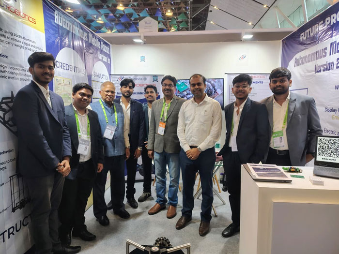 VSSUT Robotics Society Participation and Demonstration in India Mobile Congress 2025 at Yashobhoomi Convention Centre, New Delhi