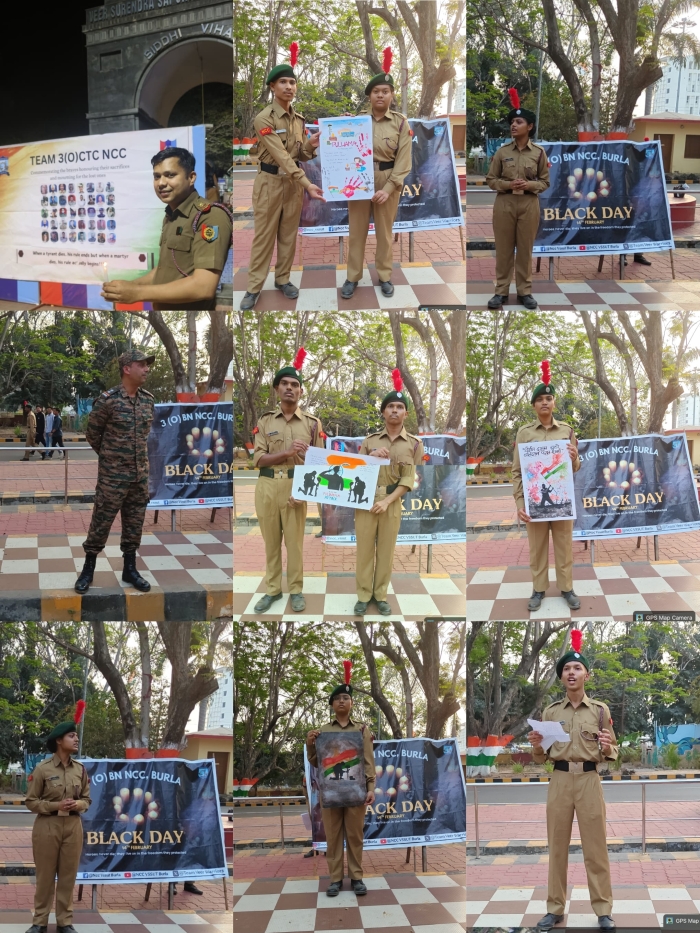 NCC VSSUT Burla pays heartfelt tribute to the martyrs of Pulwama.