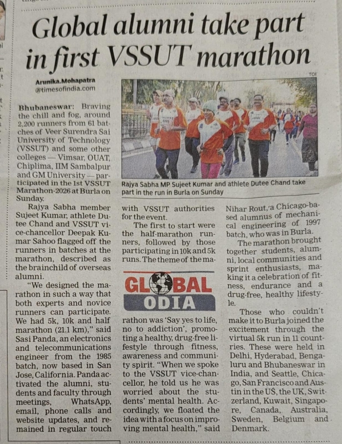 First VSSUT Marathon on 11 January 2026: Say Yes to Life, No to Addiction