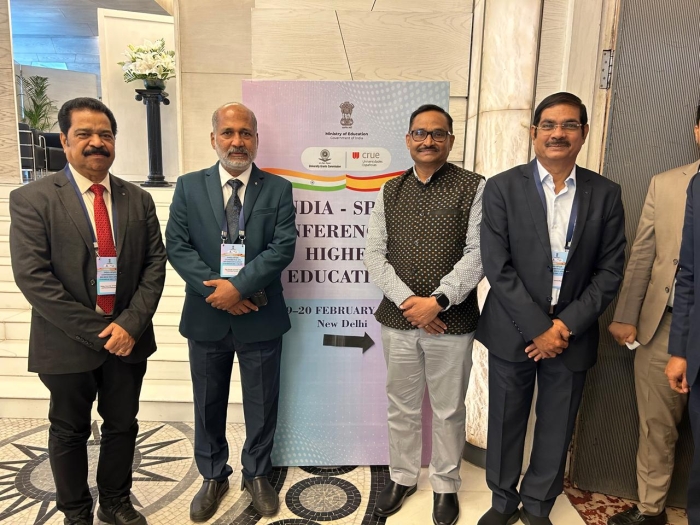 Prof. Dipak Kumar Sahoo, Vice-Chancellor VSSUT Burla attending the AI Impact Summit , Bharat Mandapam, New Delhi